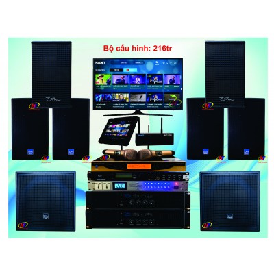 Dàn karaoke cao cấp 216 triệu