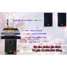 Dàn karaoke gia đình 52 triệu
