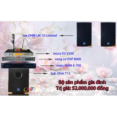 Dàn karaoke gia đình 52 triệu