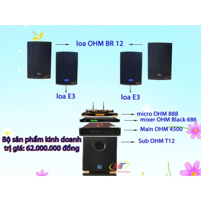 Dàn karaoke kinh doanh 62 triệu